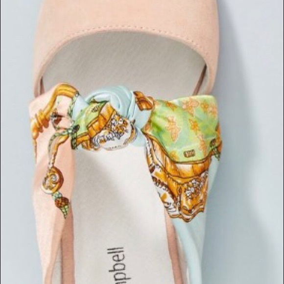 Jeffrey Campbell Blush Scarf Charlin Bow Mules NWT - Picture 3 of 8